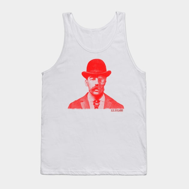 HH HOLMES Face of Evil Tank Top by darklordpug